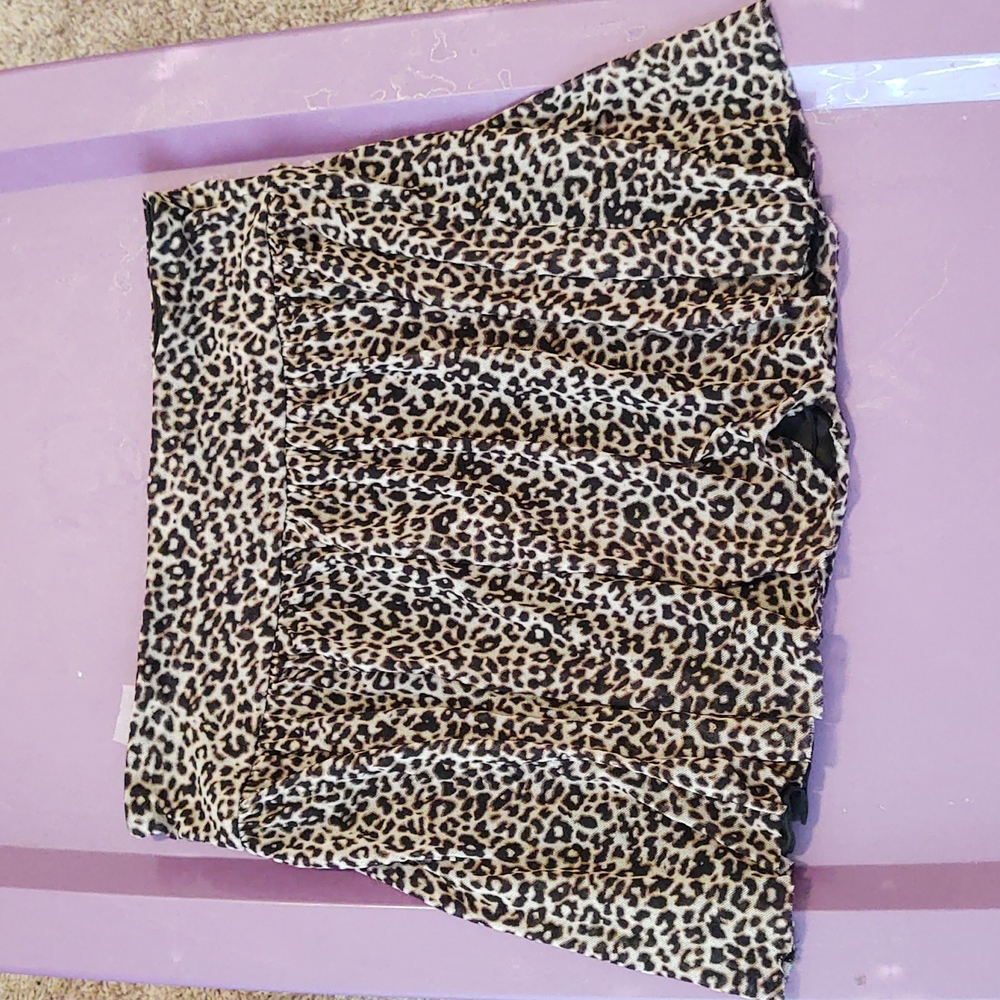 Express leopard print skirt